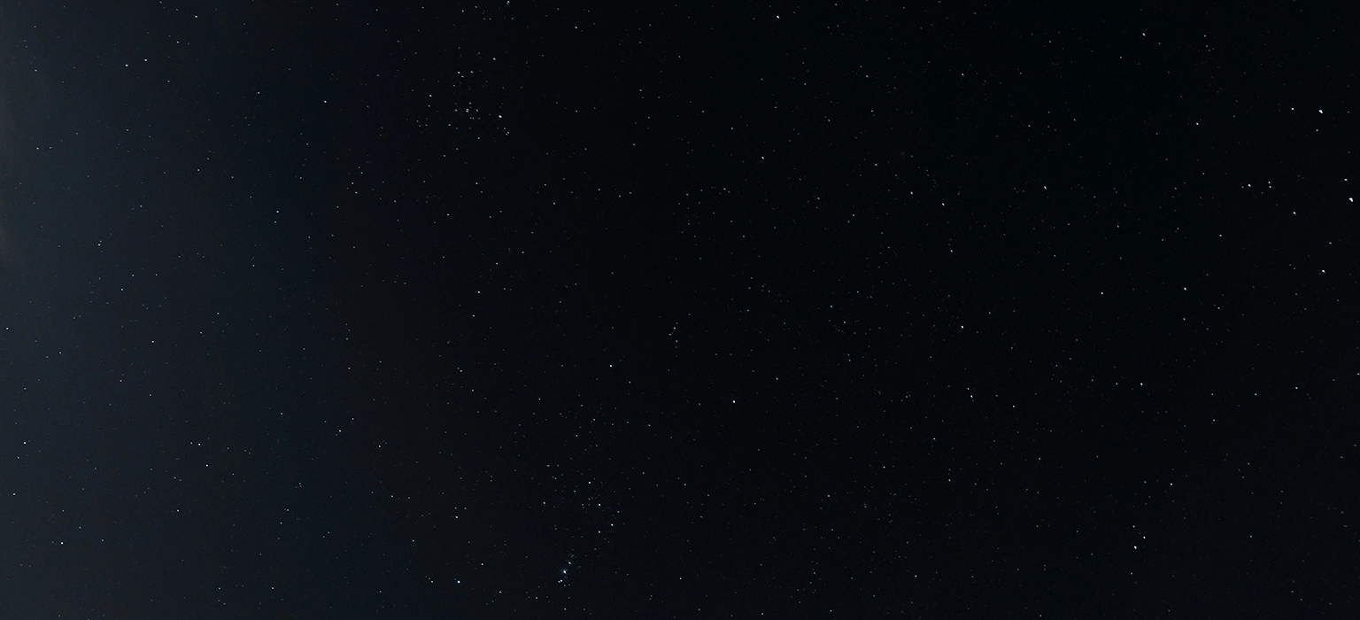 A starry night sky, representing vast horizons and a bright future with the "My Education" savings plan from National Bonds.